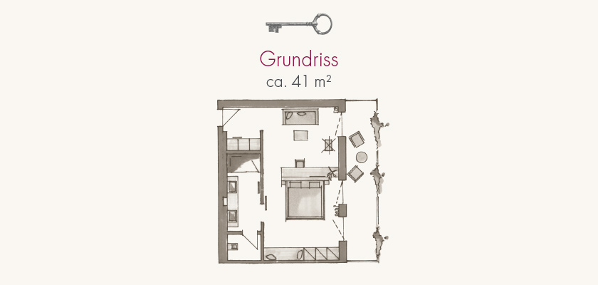 [Translate to Englisch:] Zum Koch – Grundriss Studio Gala